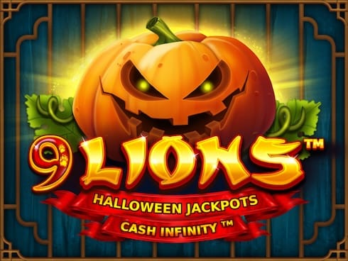 9 Lions Hold the Jackpot Halloween Jackpots game cover